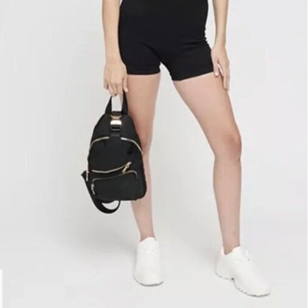 Sol and Selene On the Go Sling Crossbody Backpack Black Lightweight Travel Bag